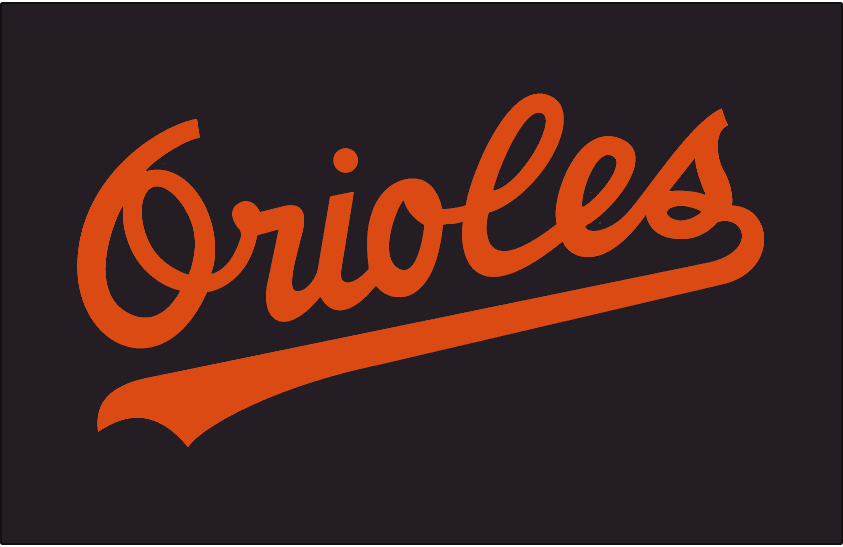 Baltimore Orioles 1985-1988 Batting Practice Logo iron on paper